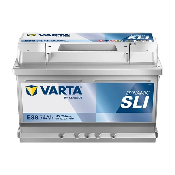 Аккумулятор Varta Silver Dynamic E38 74 Ач, 750 А